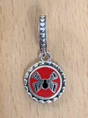 Pandora Disney Marvel The Avengers Spiderman Dangle Charm, S925 Silver Bracelets